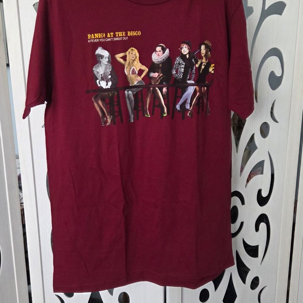 Panic! At The Disco T-Shirt Large A Fever You Can’t Sweat Out Band Tee NWOT